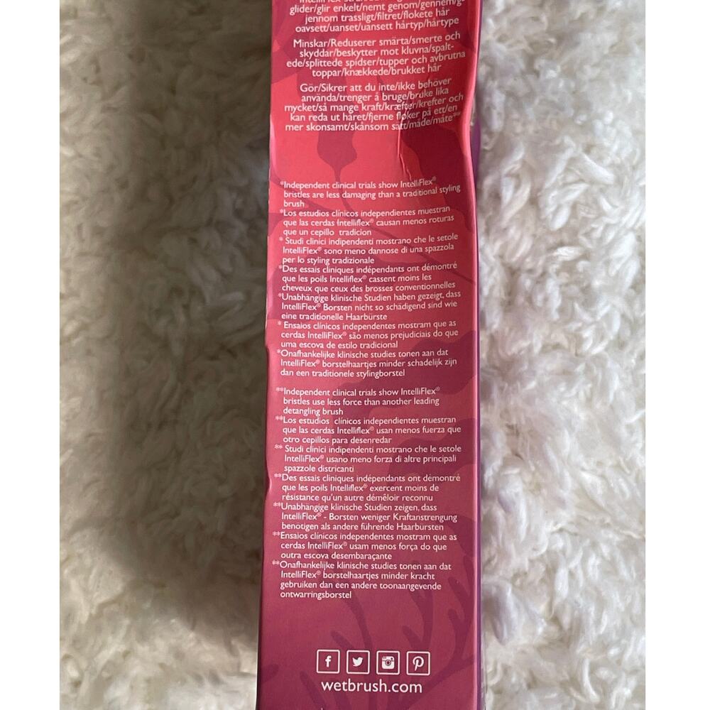 Wet Brush Original Detangler Osmosis Collection Limited Edition Gold Pink White - Picture 8 of 14